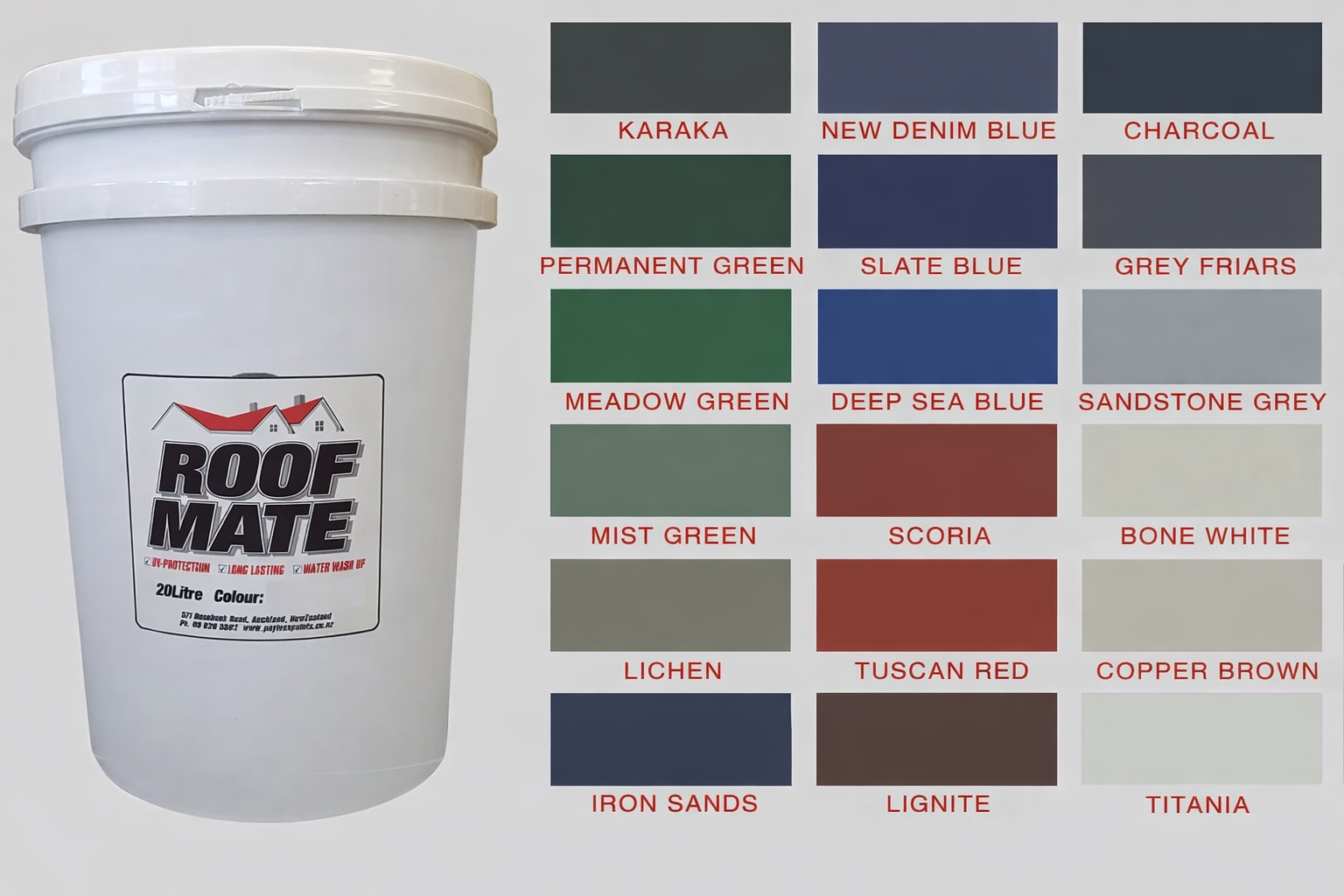 Roof Mate Roof Paint - 20L Self Priming